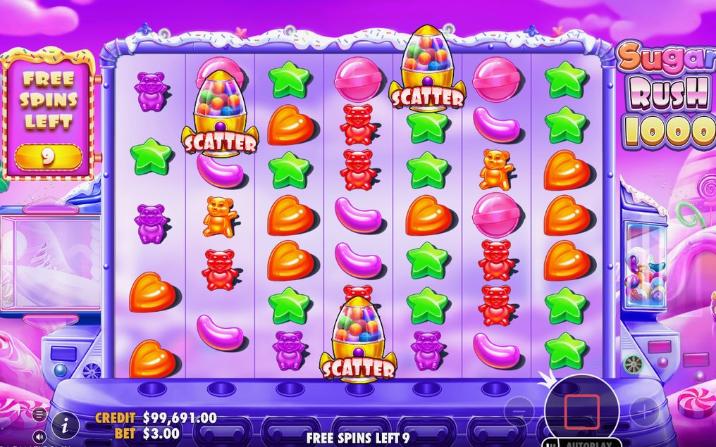 Free Spins-läget med specialrullar i gång